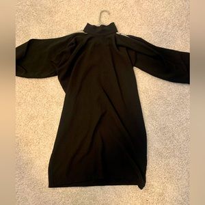 Black bubble dress with cut out shoulder/arms. Brand Do Be size small